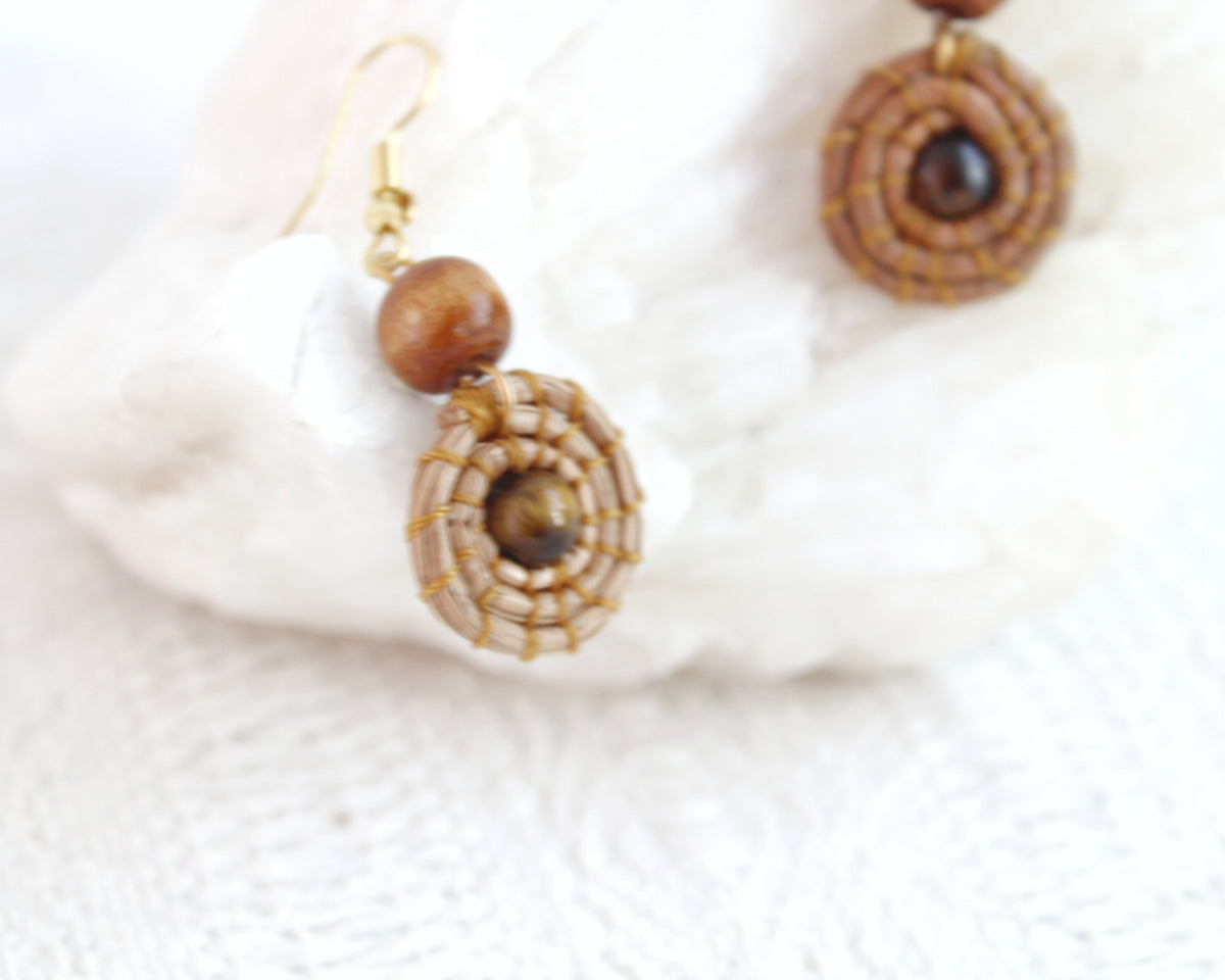 Aretes Ocoxal Ojo de Tigre