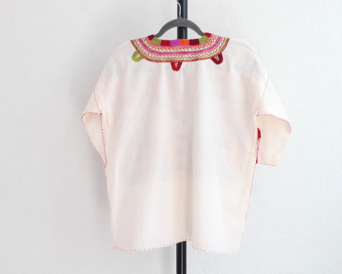Blusa Milpa CH -M Rosa Verde Naranja