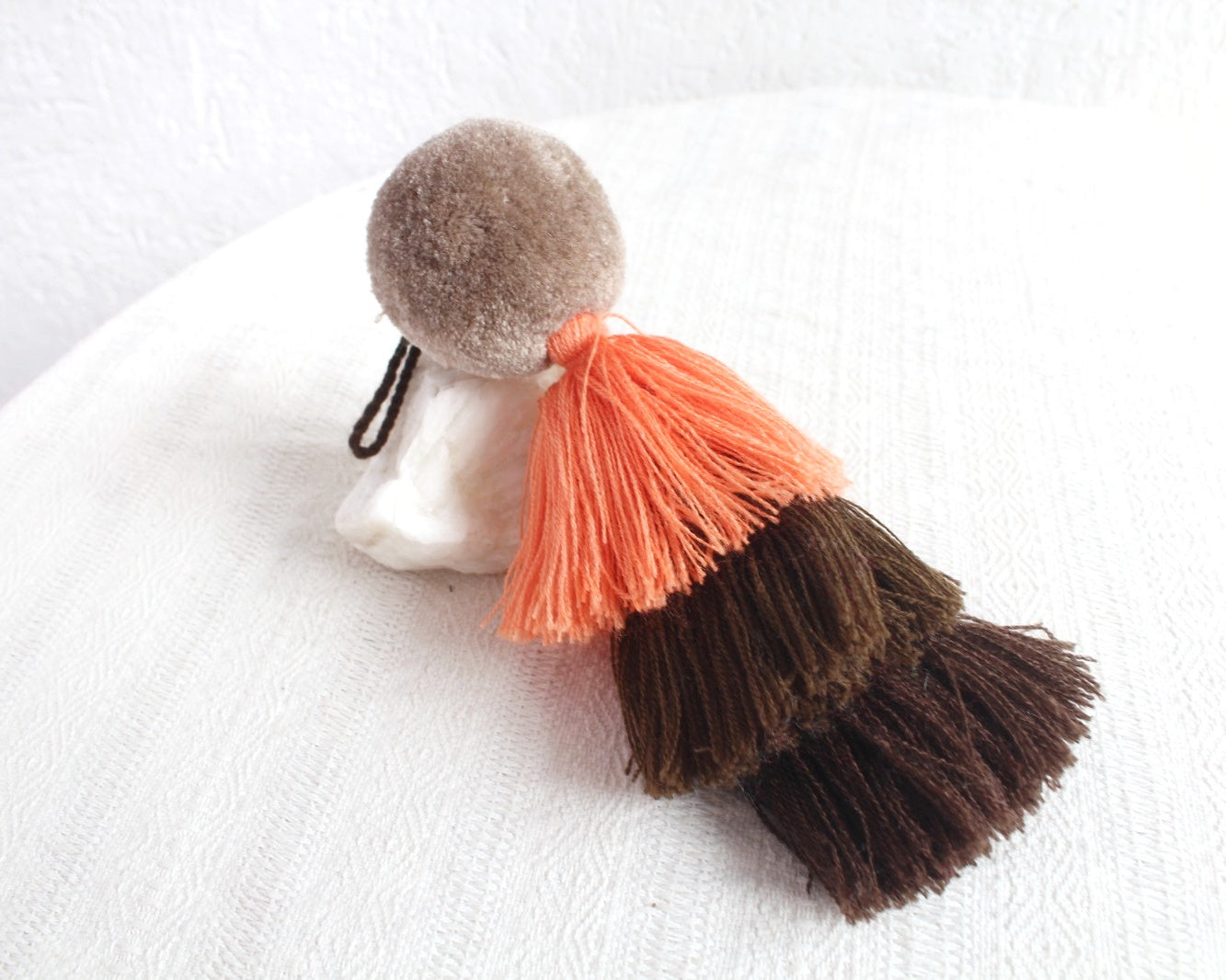 Pompon Grande Cafe claro Naranja Café