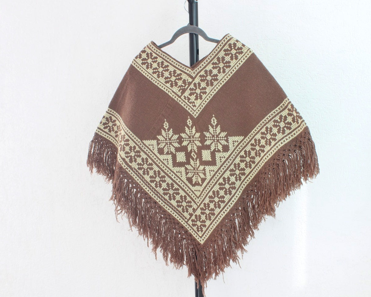 Mañanita Estrellas Café Claro Crema Punto de Cruz