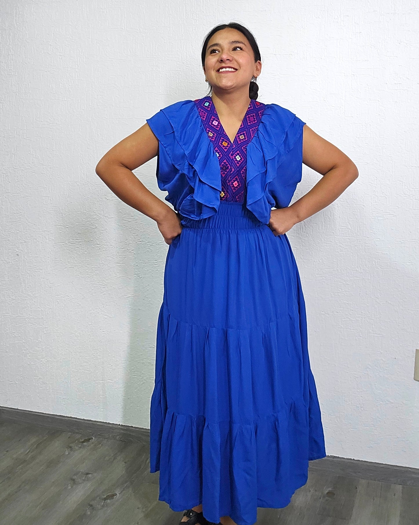 Vestido Citlalli Azul Rey