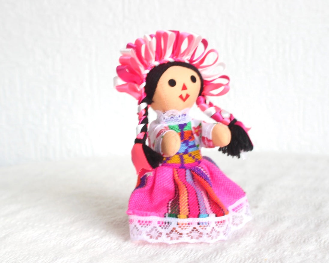 Muñeca Lelé Pequeña Rosa Blanco