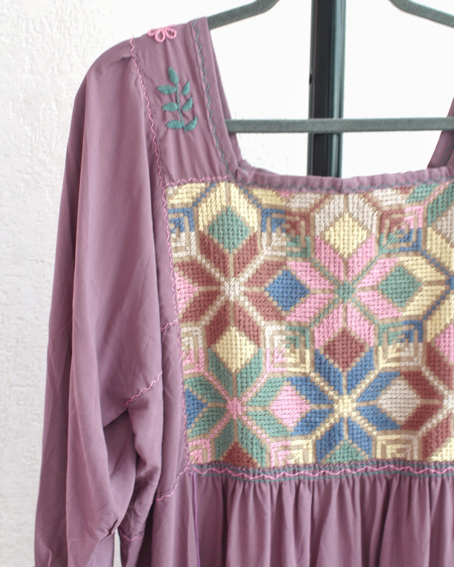 Vestido Julia Flores Manga 3/4 XL / XXL Lavanda obscuro