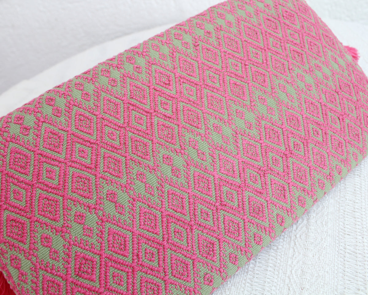 Clutch Artesanal SCH ’IXAL Corona Coral Menta