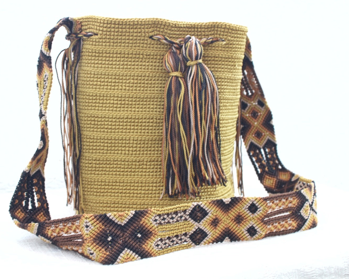 Bolso Morral Verde Olivo Café