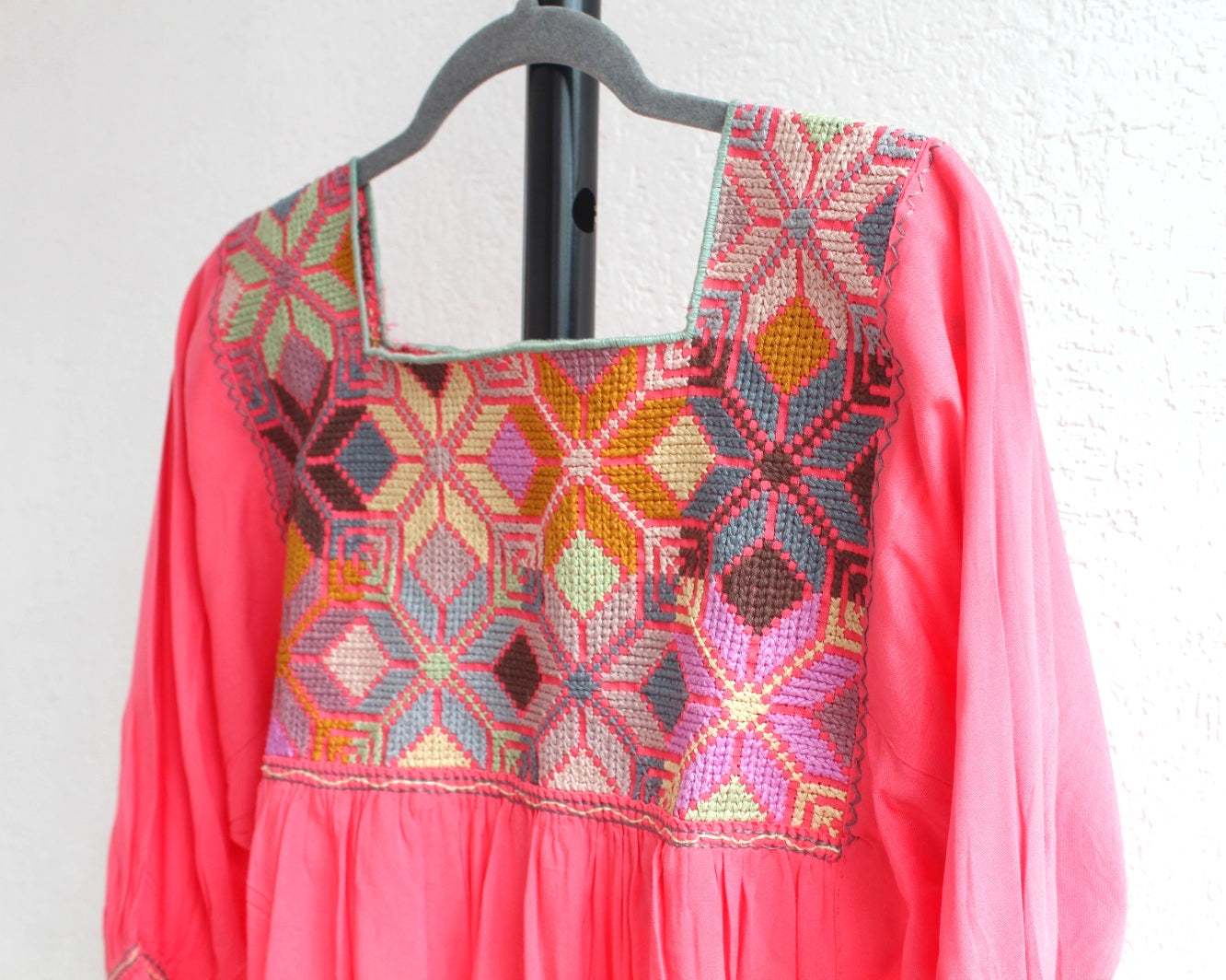 Blusa Gloria Punto de Cruz Coral