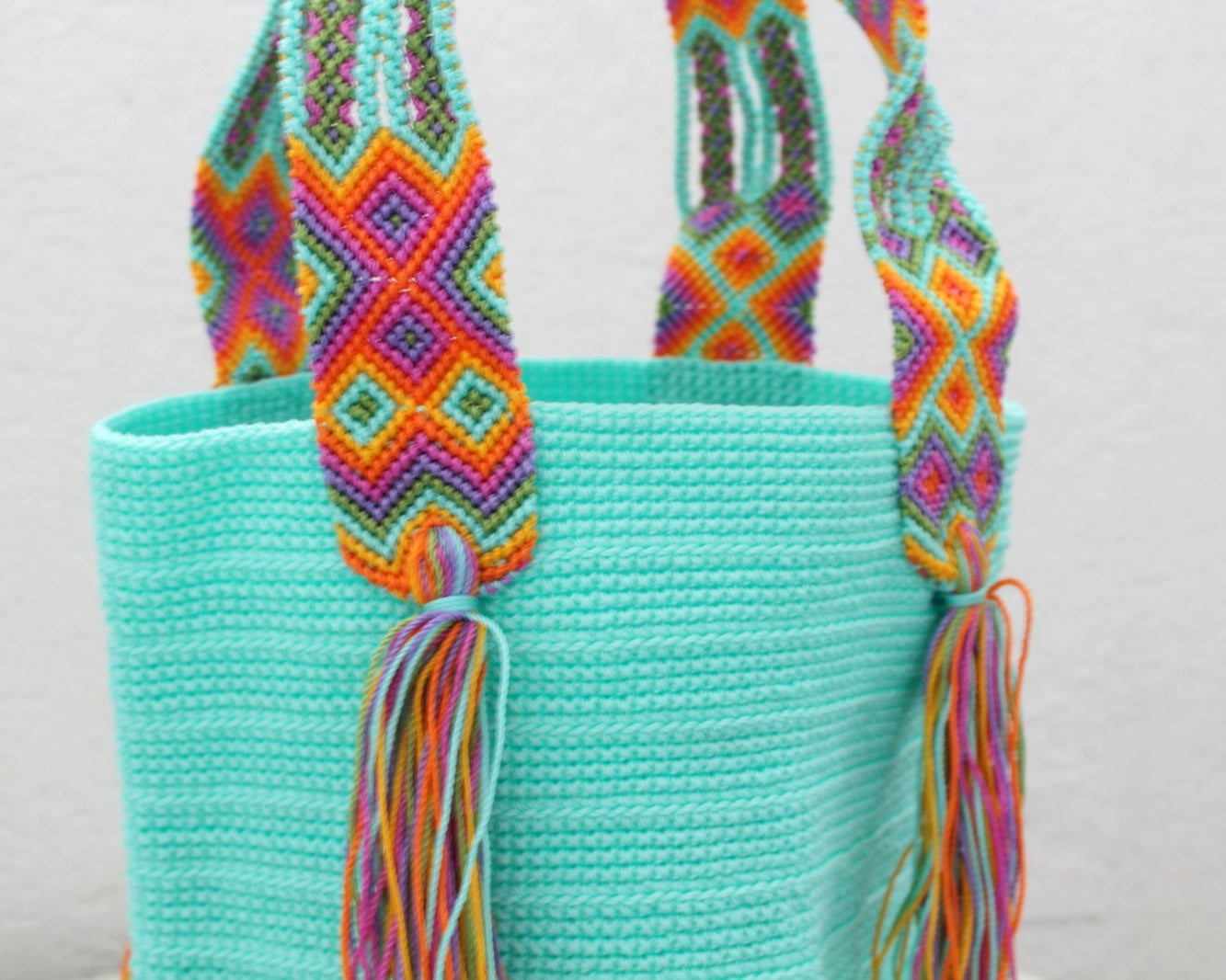Bolso de mano Aqua Rosa Naranja