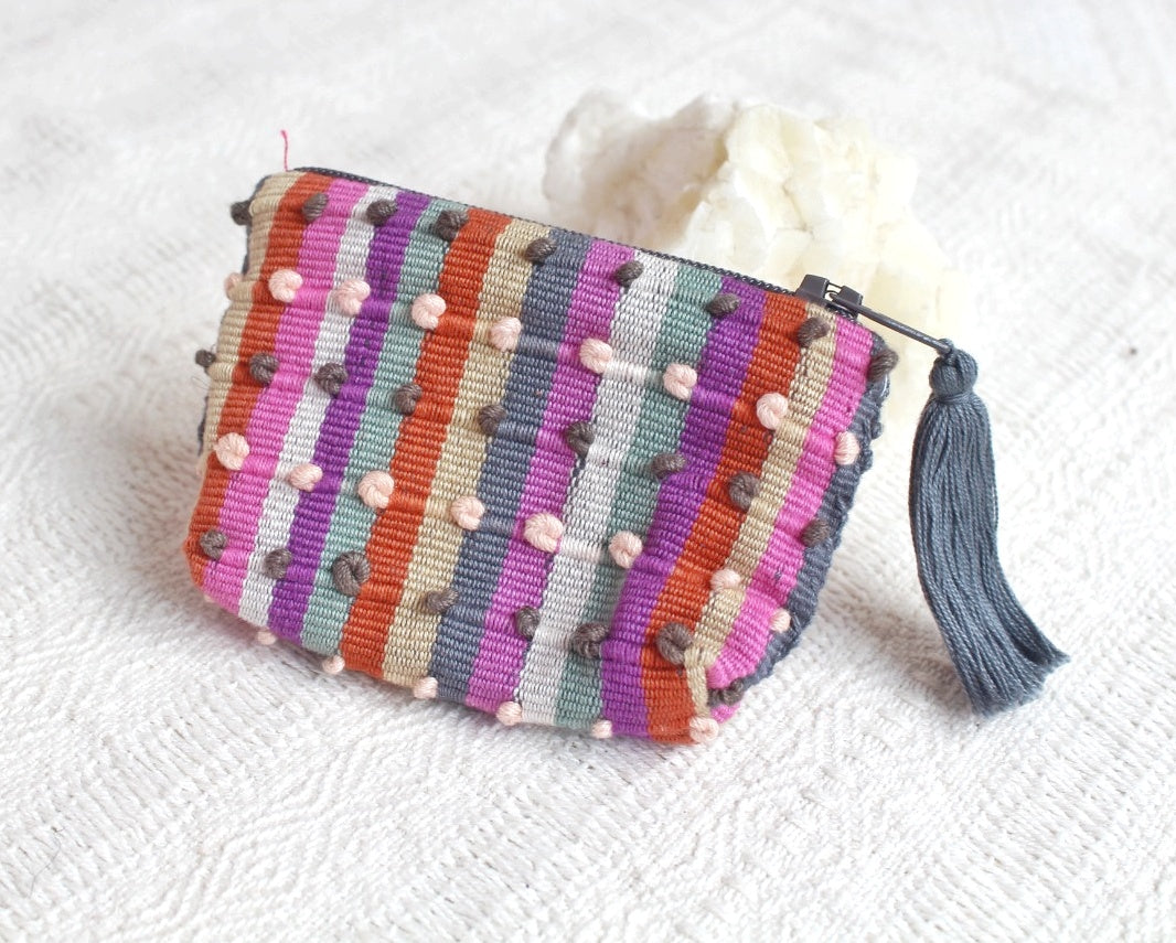 Mini Monedero Nuditos Gris Naranja Rosa