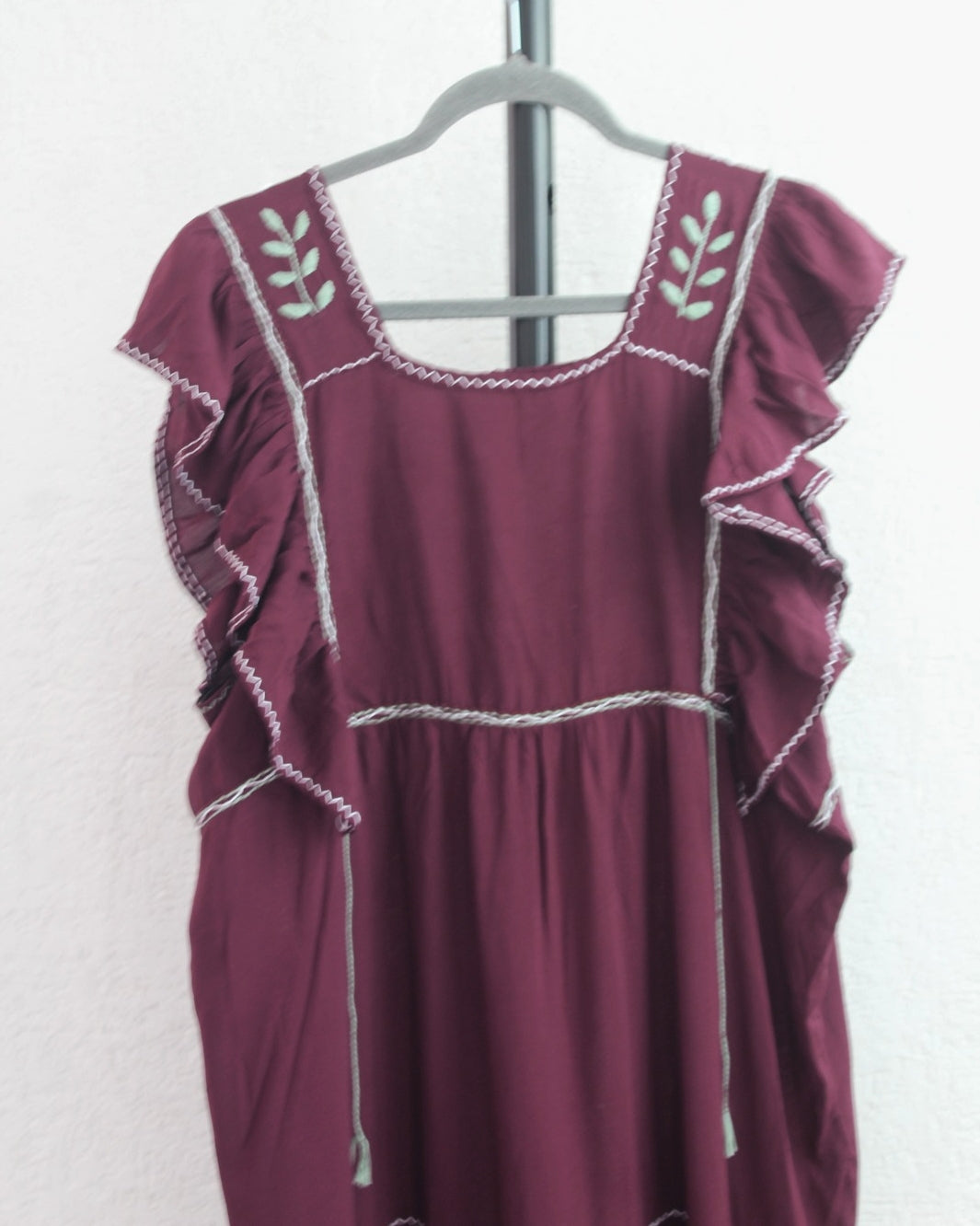 Vestido Josefina Vino Menta Unitalla