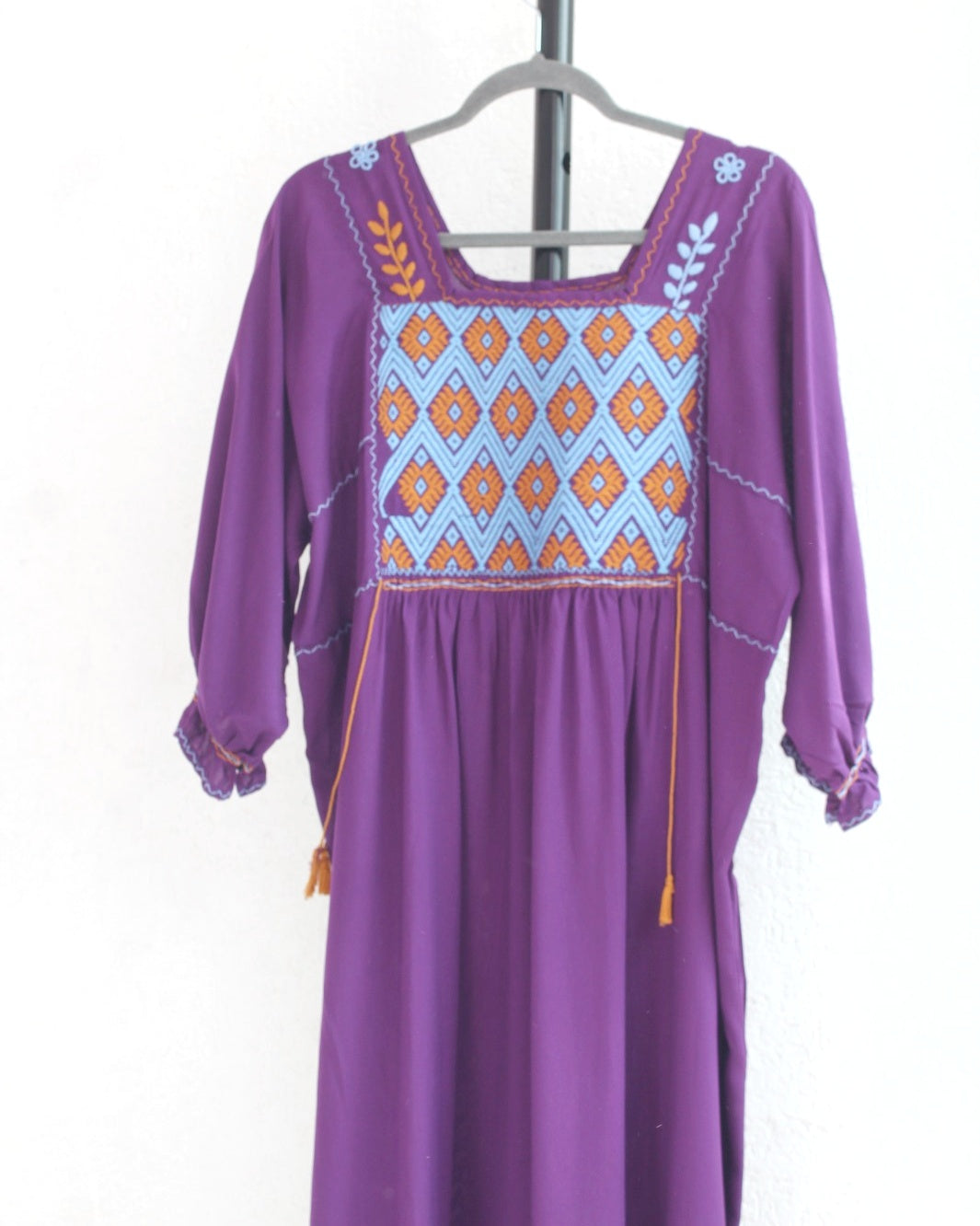 Vestido Julia Flores Manga XL / XXL Morado