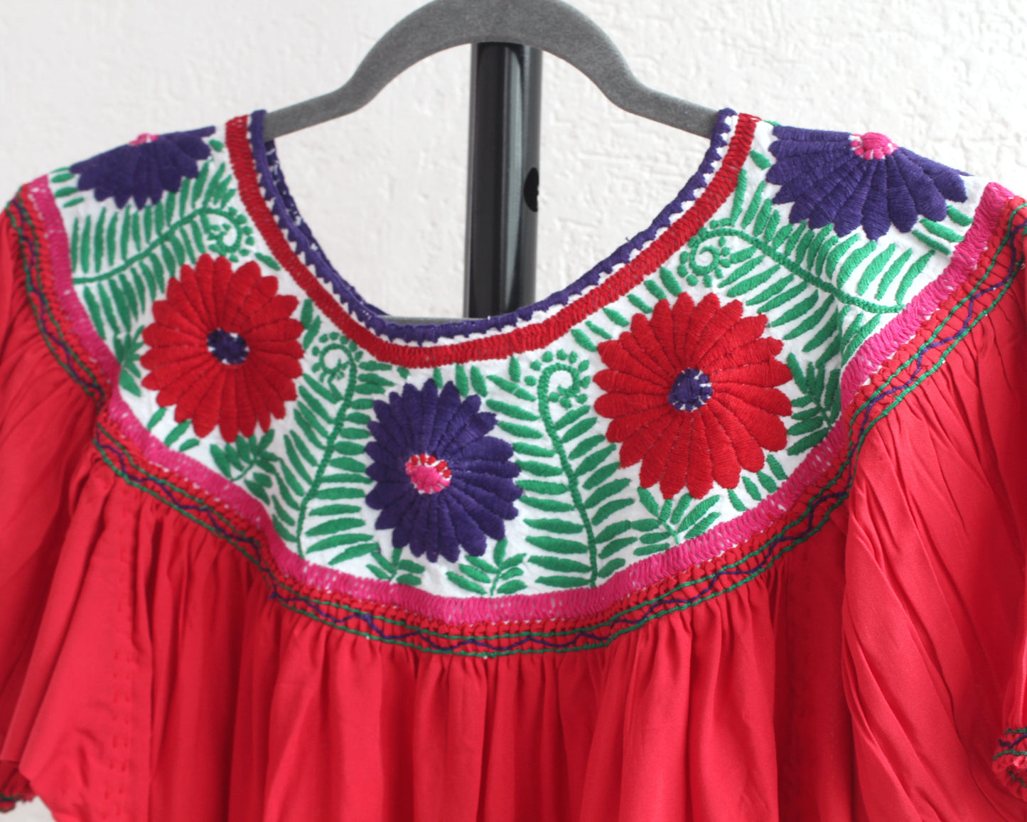 Blusa Aguacatenango Rojo Verde Morado