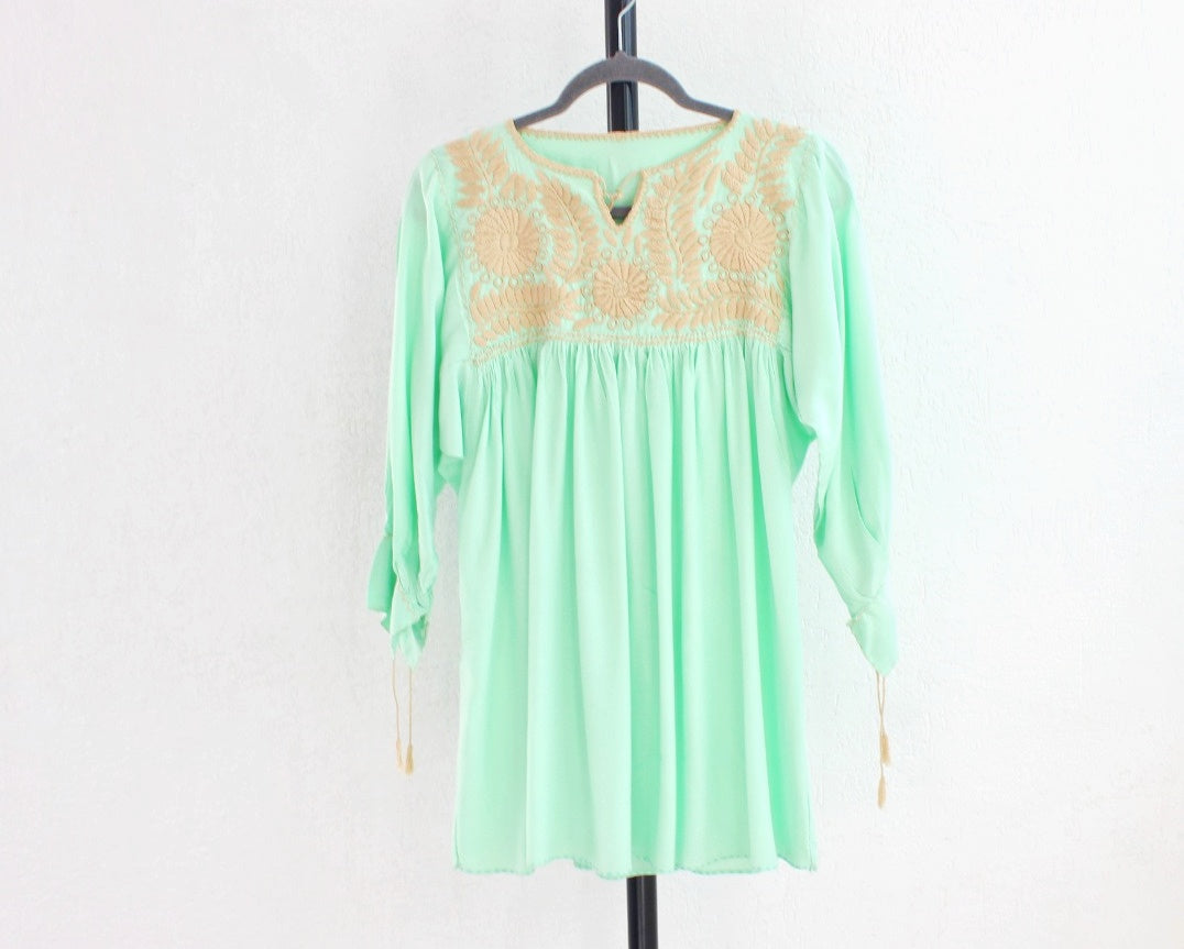 Blusa Mary Aqua Beige