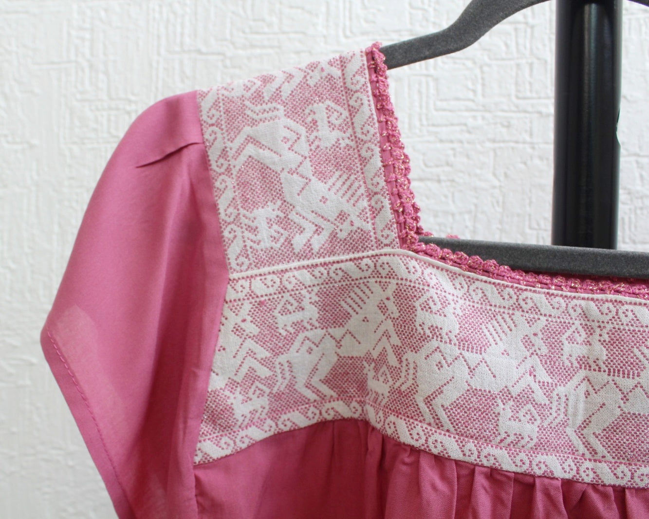 Blusa Bordada Tania Rosa Venados Pepenado