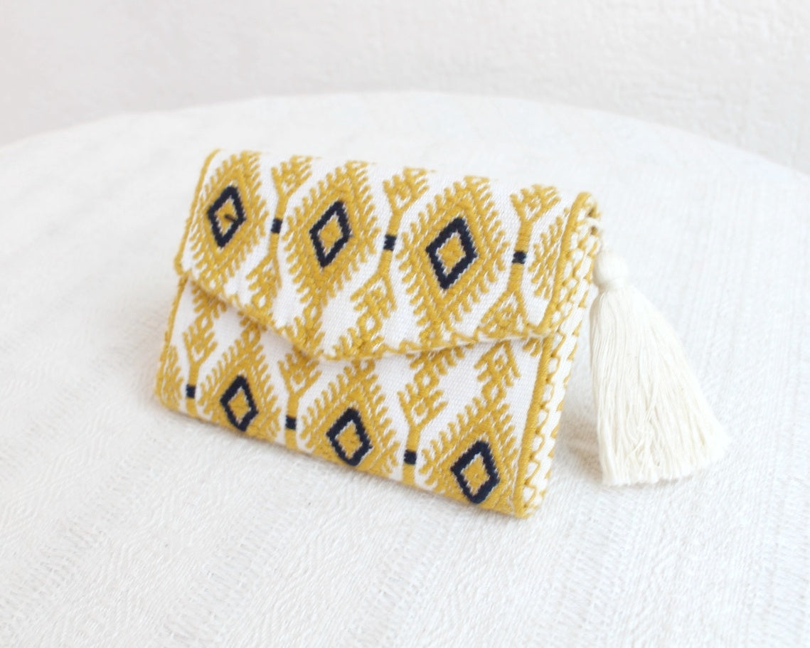 Cartera Estrellas con Coronas Amarillo Blanco