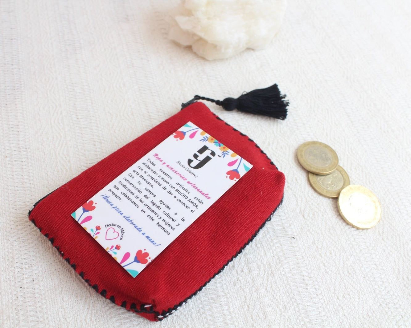 Monedero Estrellas Rojo Colores Negro