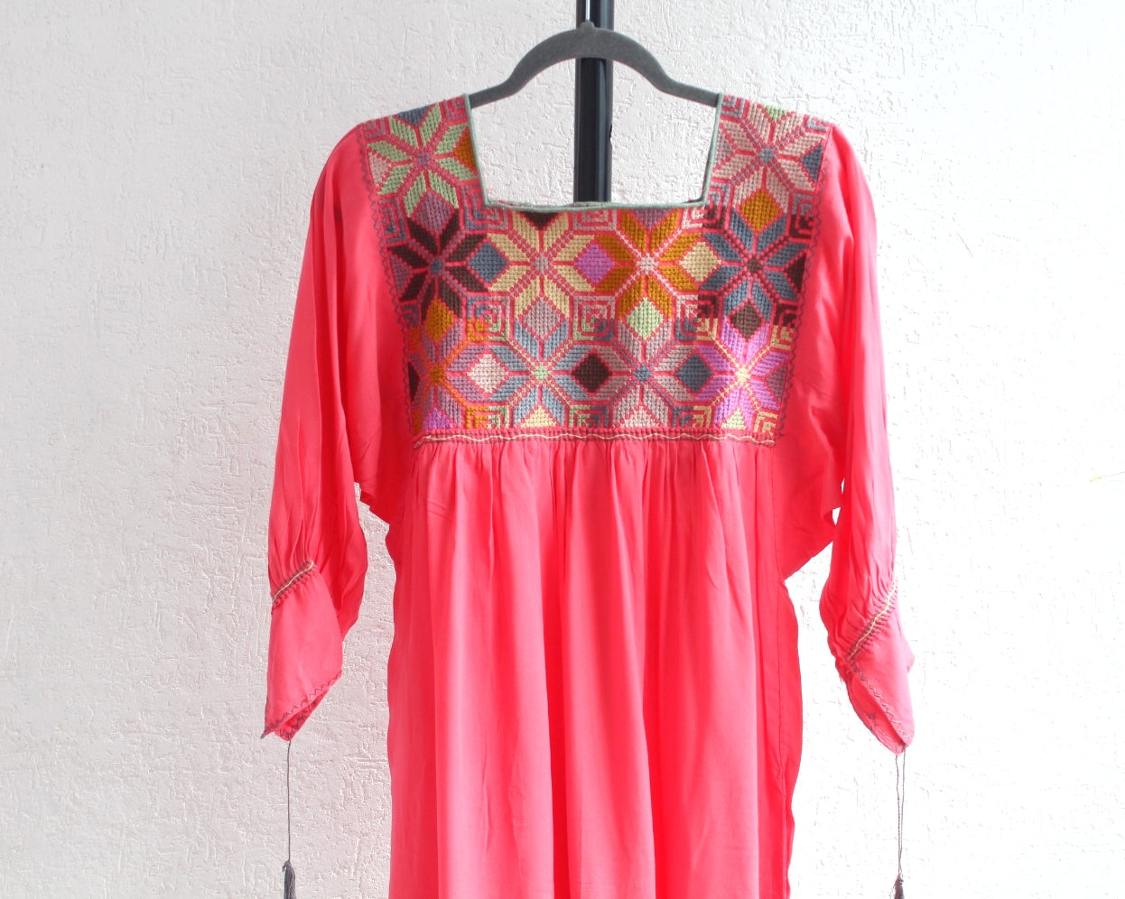 Blusa Gloria Punto de Cruz Coral