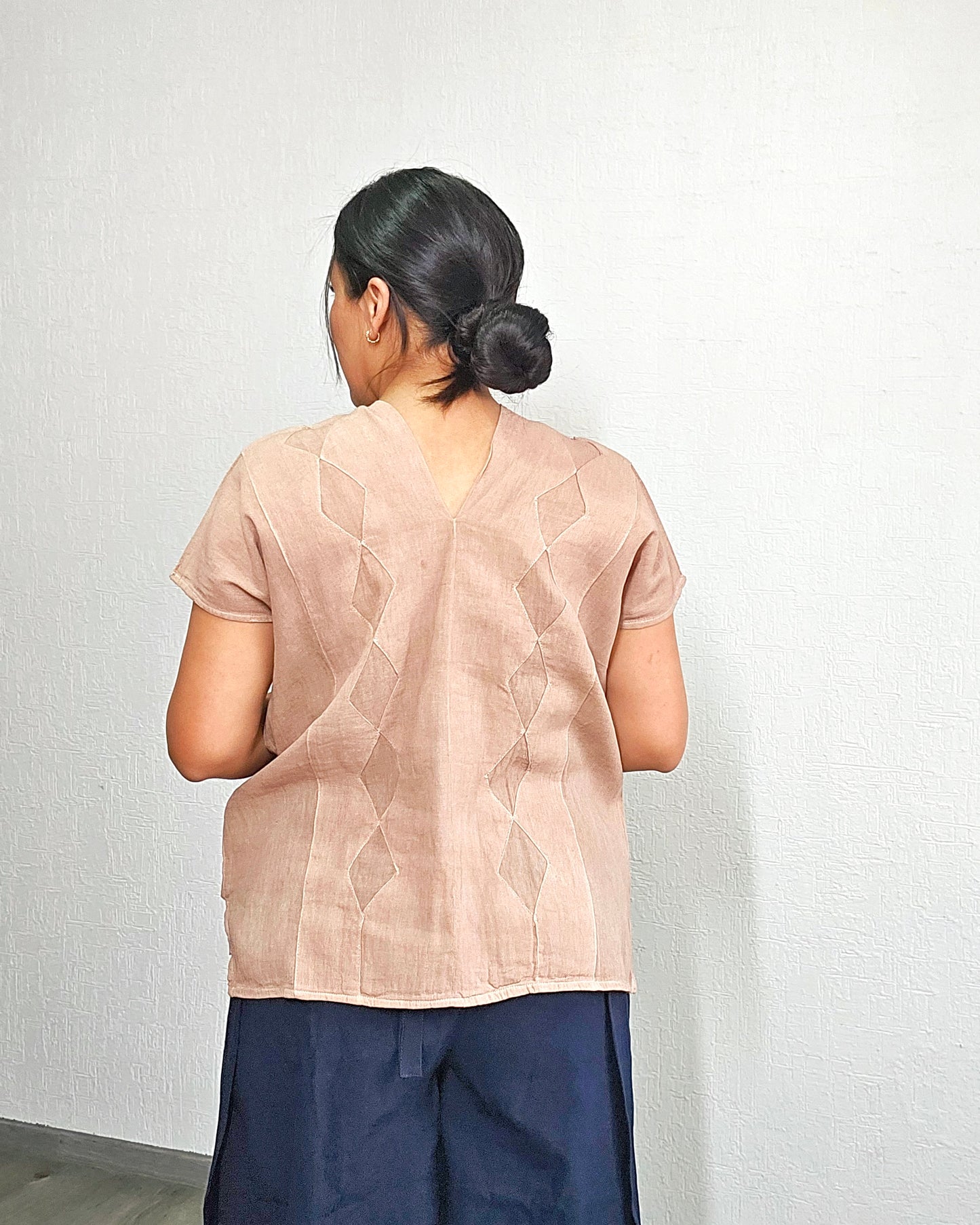 Huipil Corto Betaza Beige Unitalla