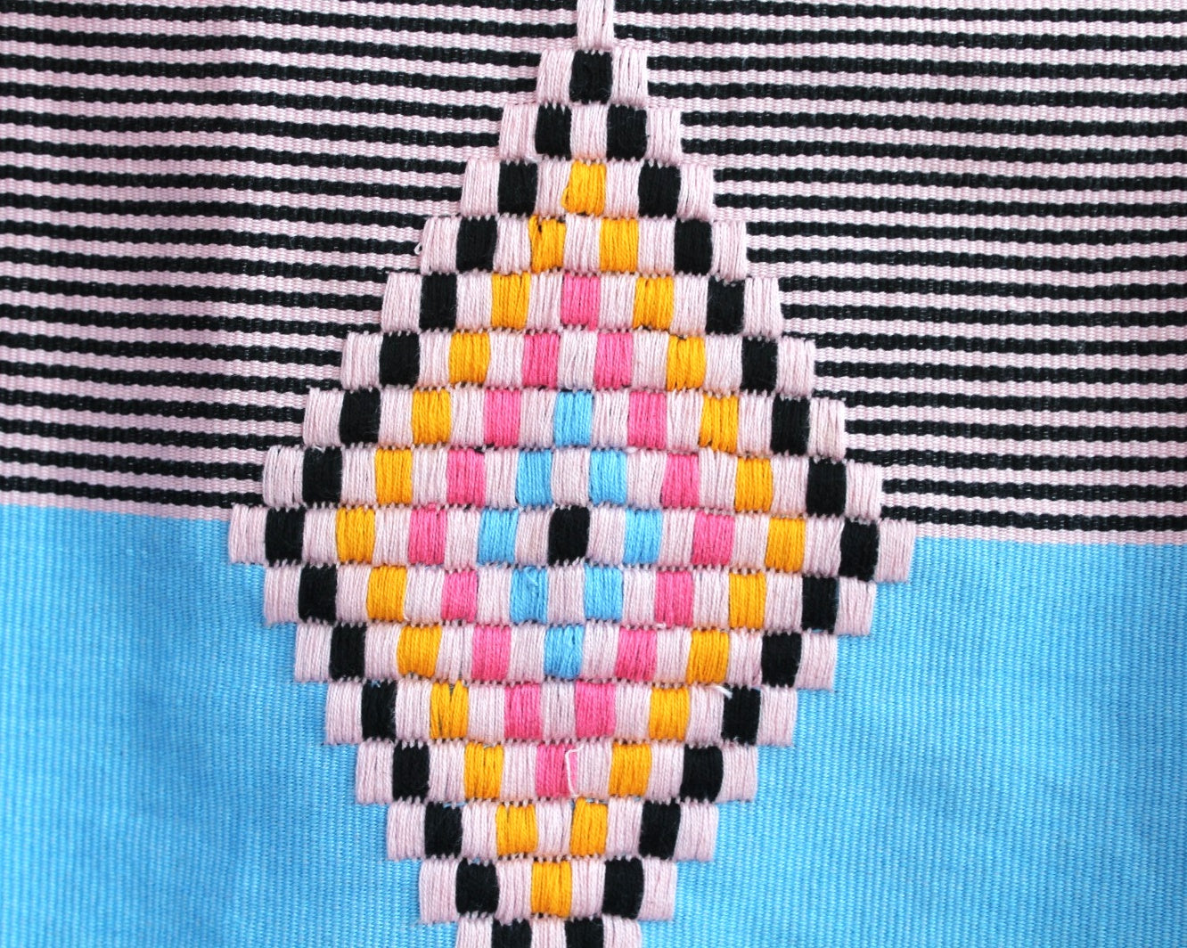 Jorongo Rombos Rosa Amarillo Azul