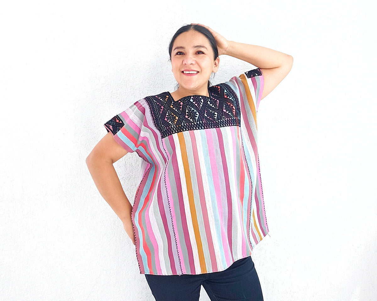 Huipil Laura XL - 2XL Pejel Colores