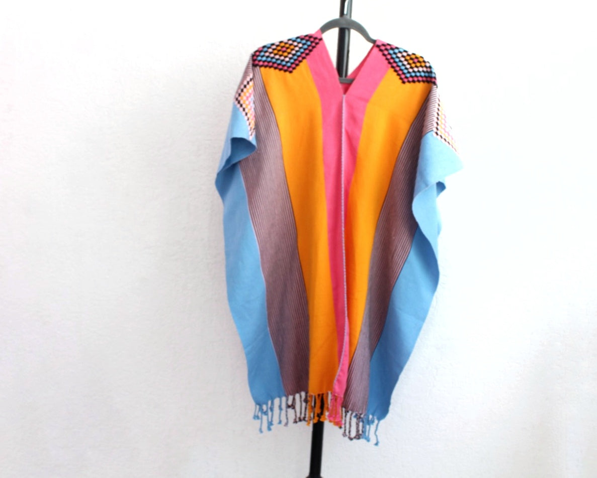 Jorongo Rombos Rosa Amarillo Azul