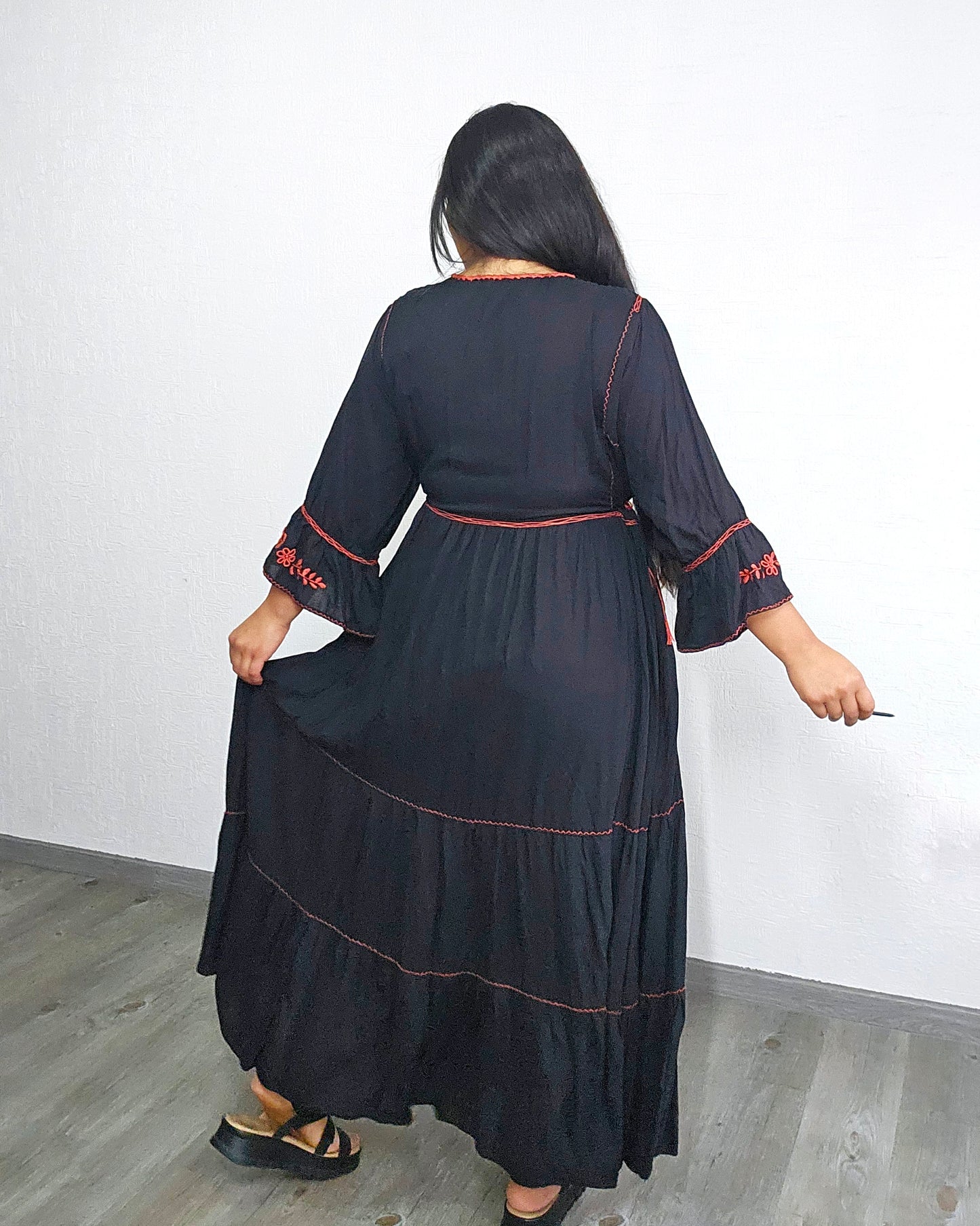 Vestido Blanca Negro Colores 2XL