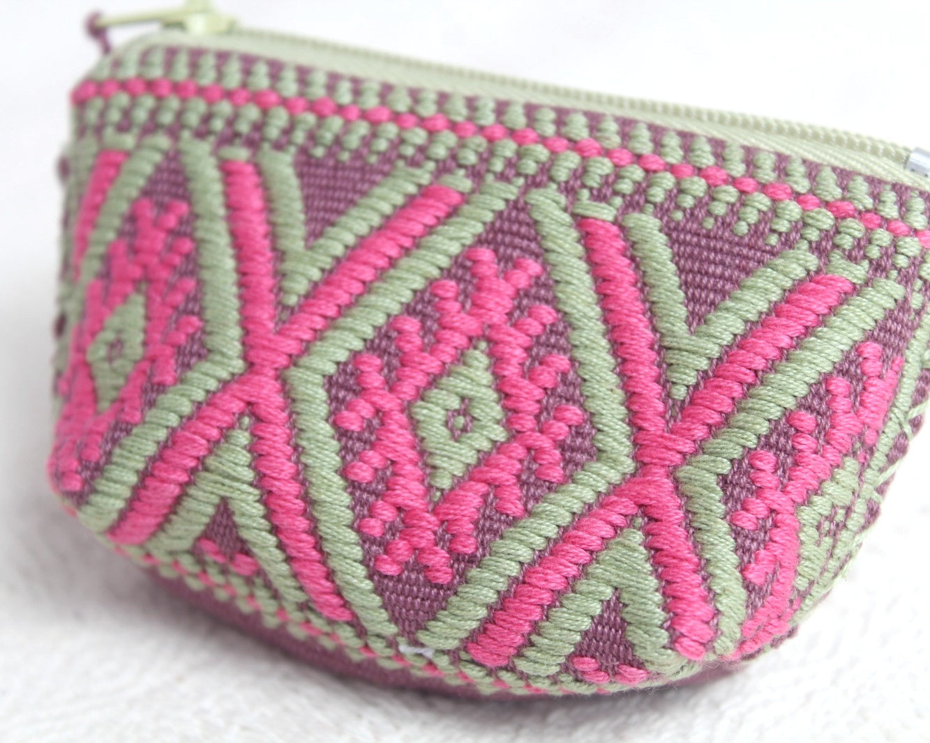 Mini Monedero Estrellas Rosa Menta
