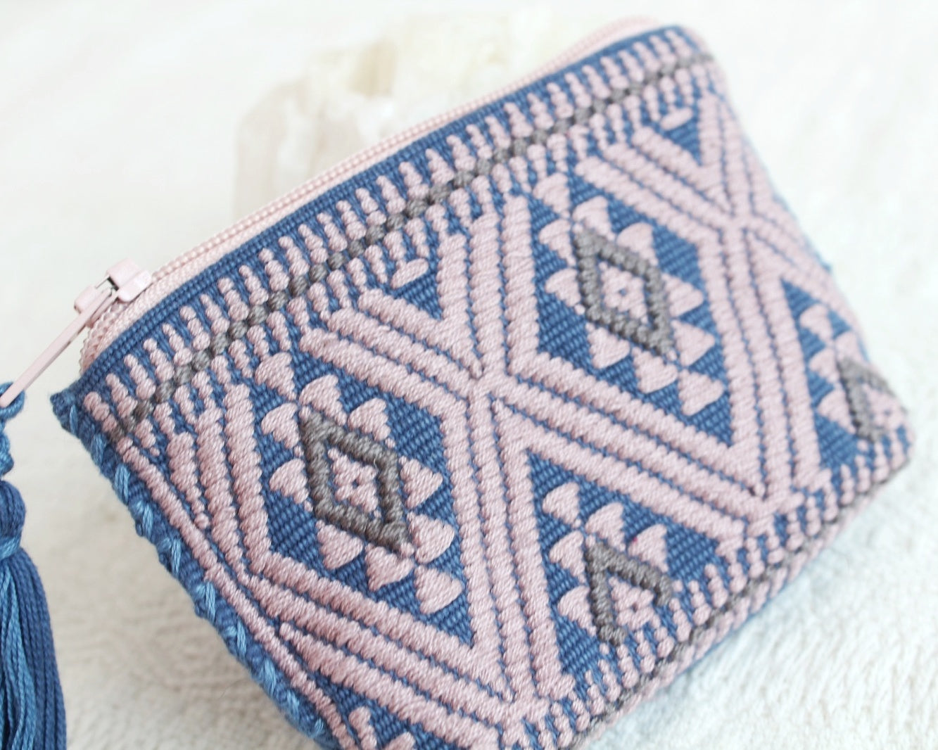 Mini Monedero Estrellas Azul Rosa