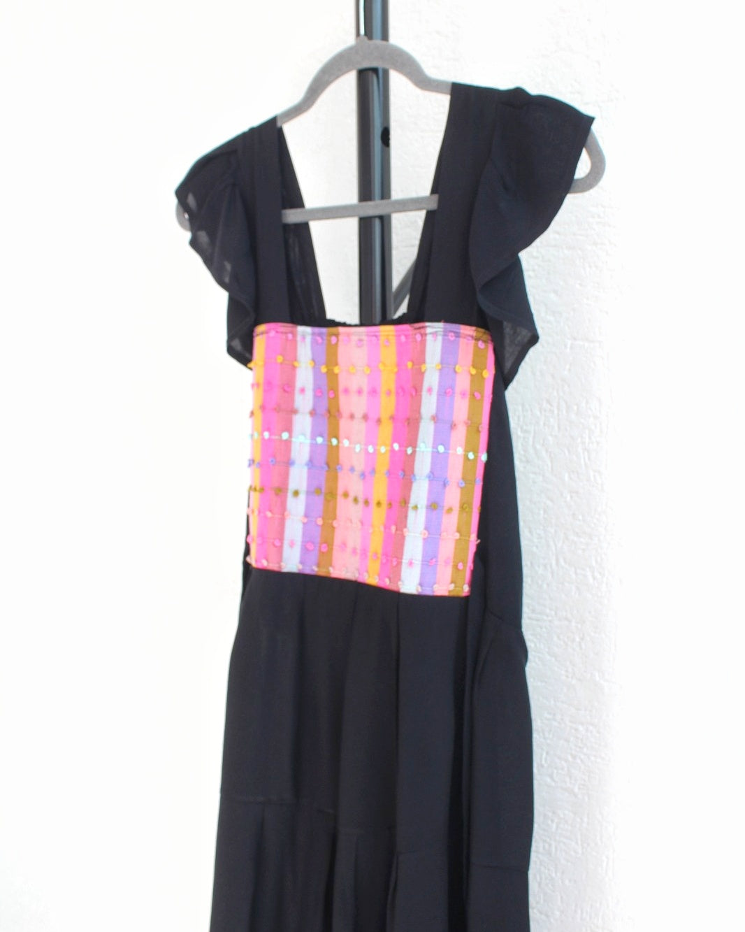 Vestido Anita Corto Nuditos Negro