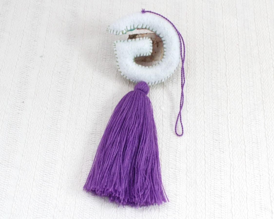 Letra bordada "G" Morado
