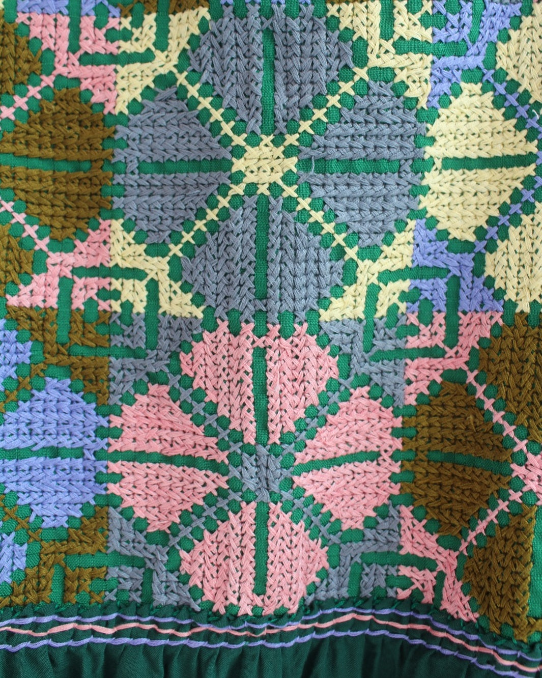 Vestido Julia Flores Manga XL / XXL Verde