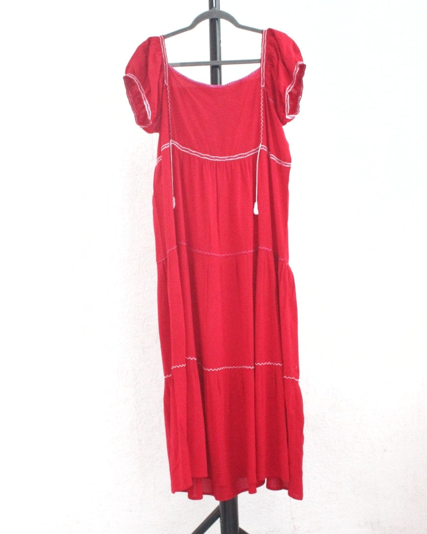 Vestido Gloria Rojo Colores Ch M L