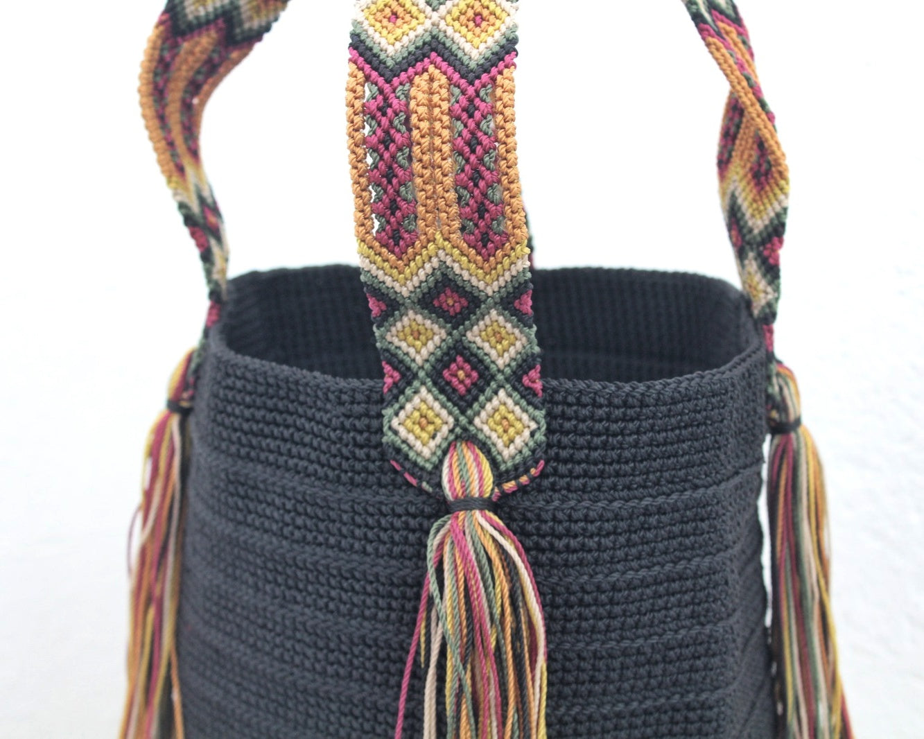 Bolso de mano Negro Cafe Vino