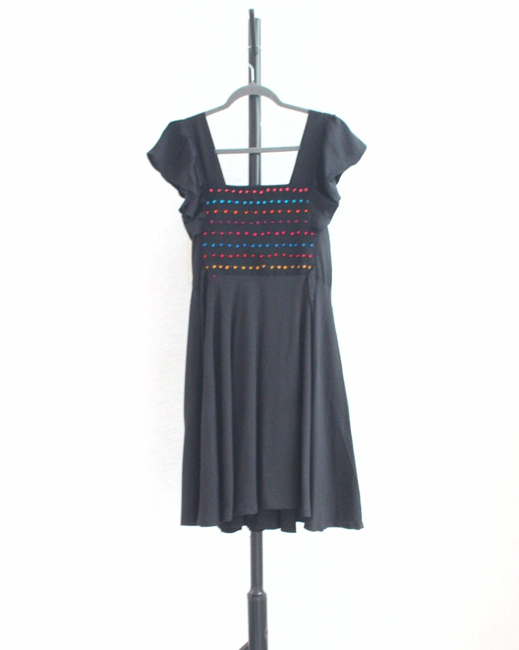Vestido Anita Corto Nuditos Negro