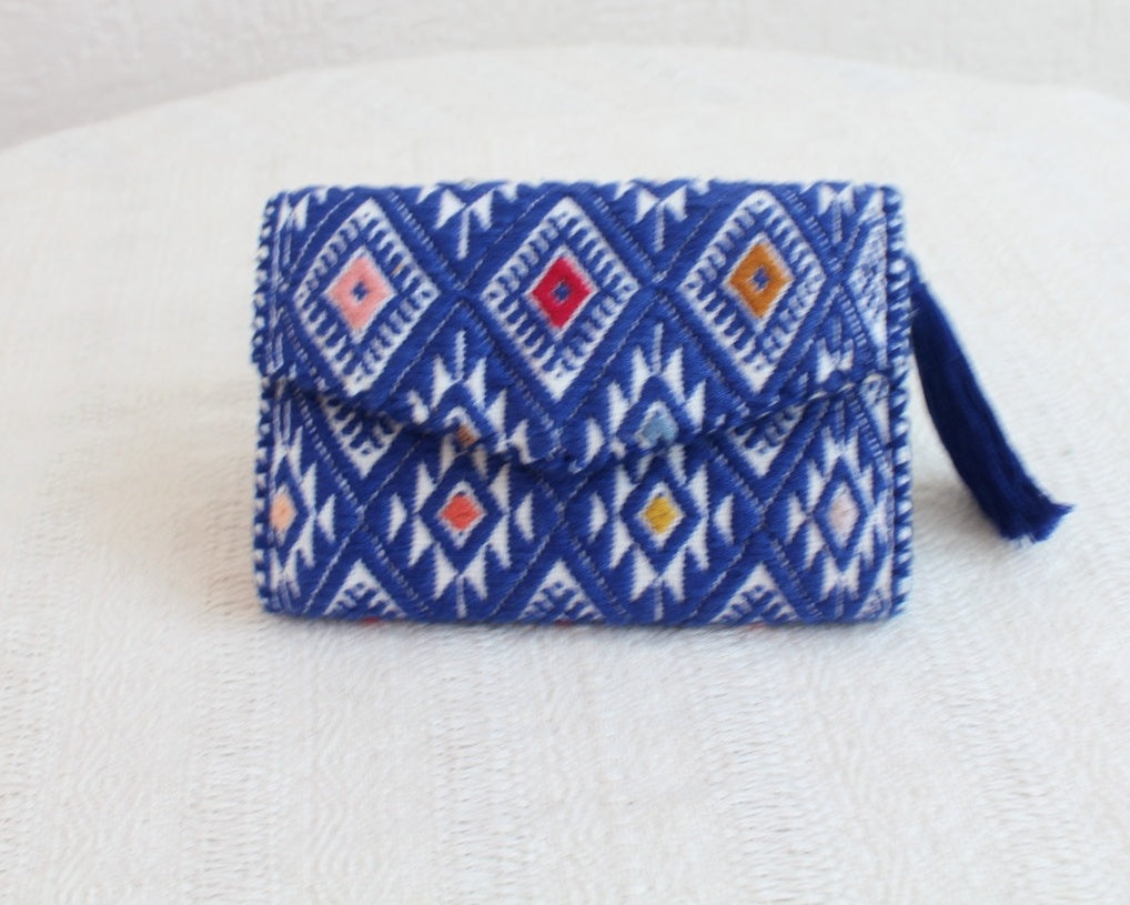 Cartera Estrellitas de puntitos Azul Blanco