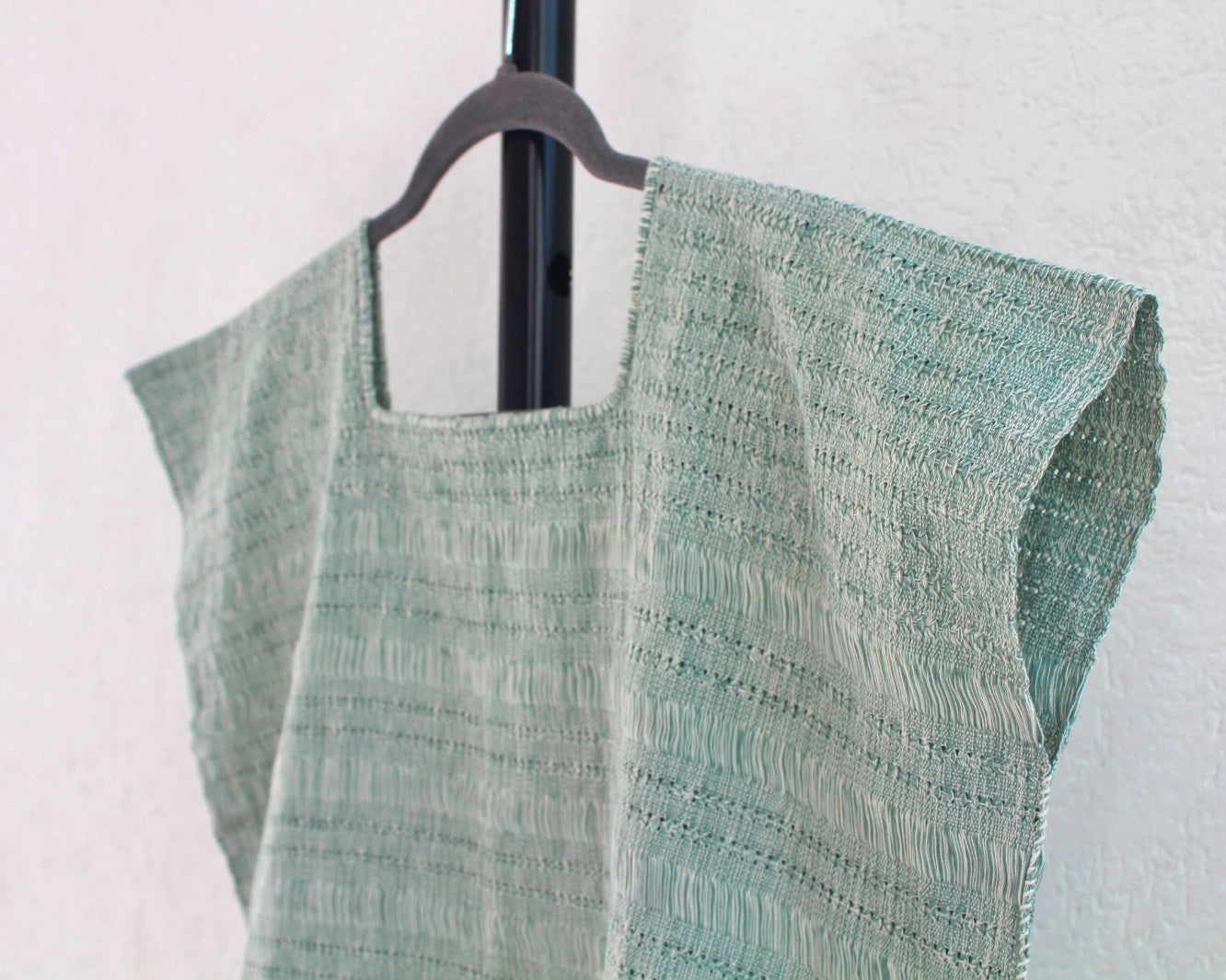 Blusa Huipil Zinacantán Menta Blanco