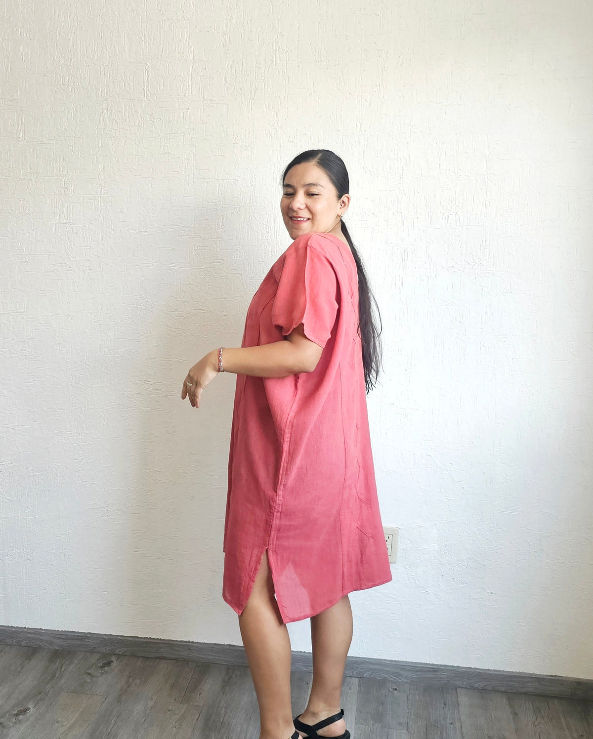 Huipil Largo Betaza Coral 2XL