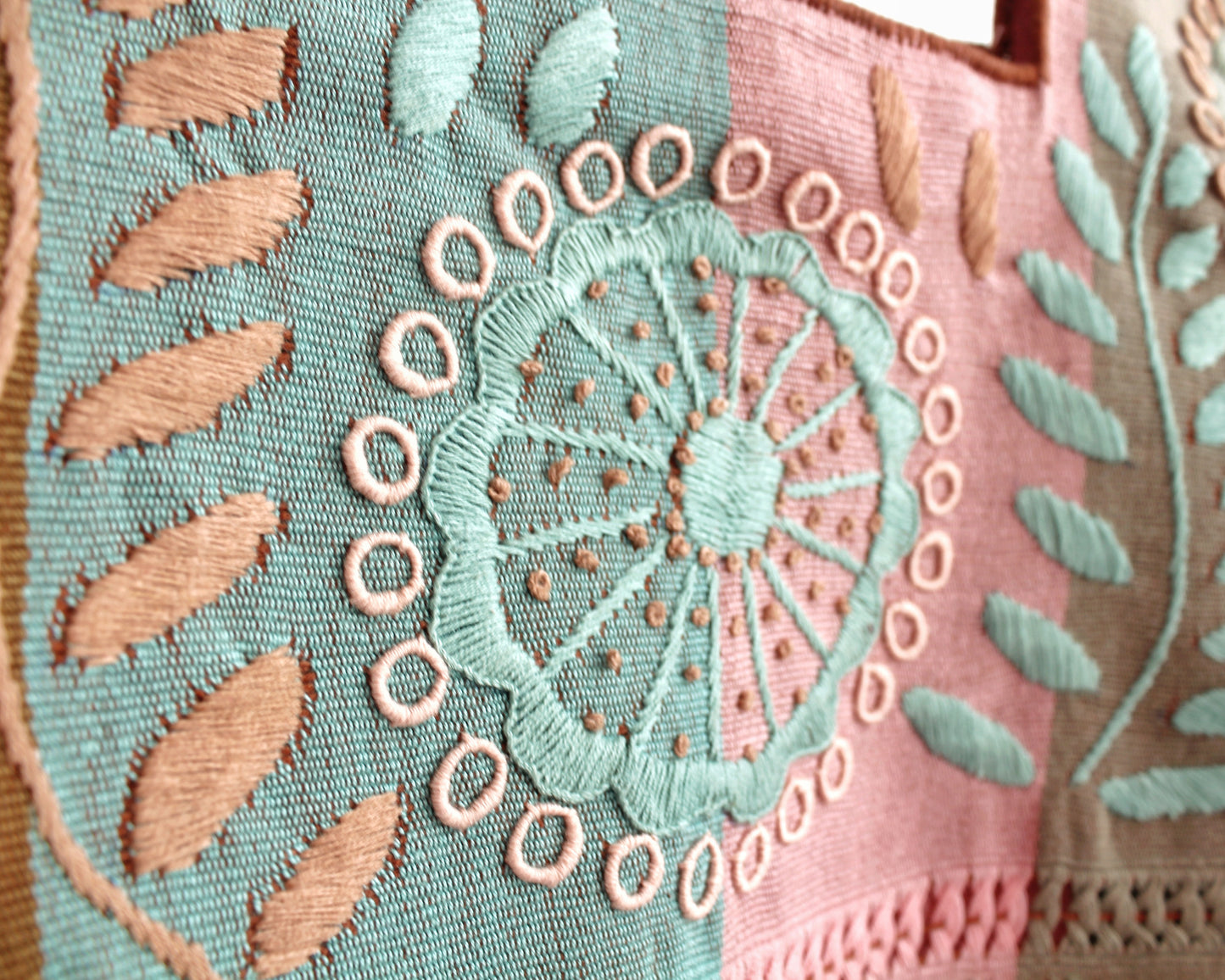 Crop Top Flores Rococo Café Rosa Menta