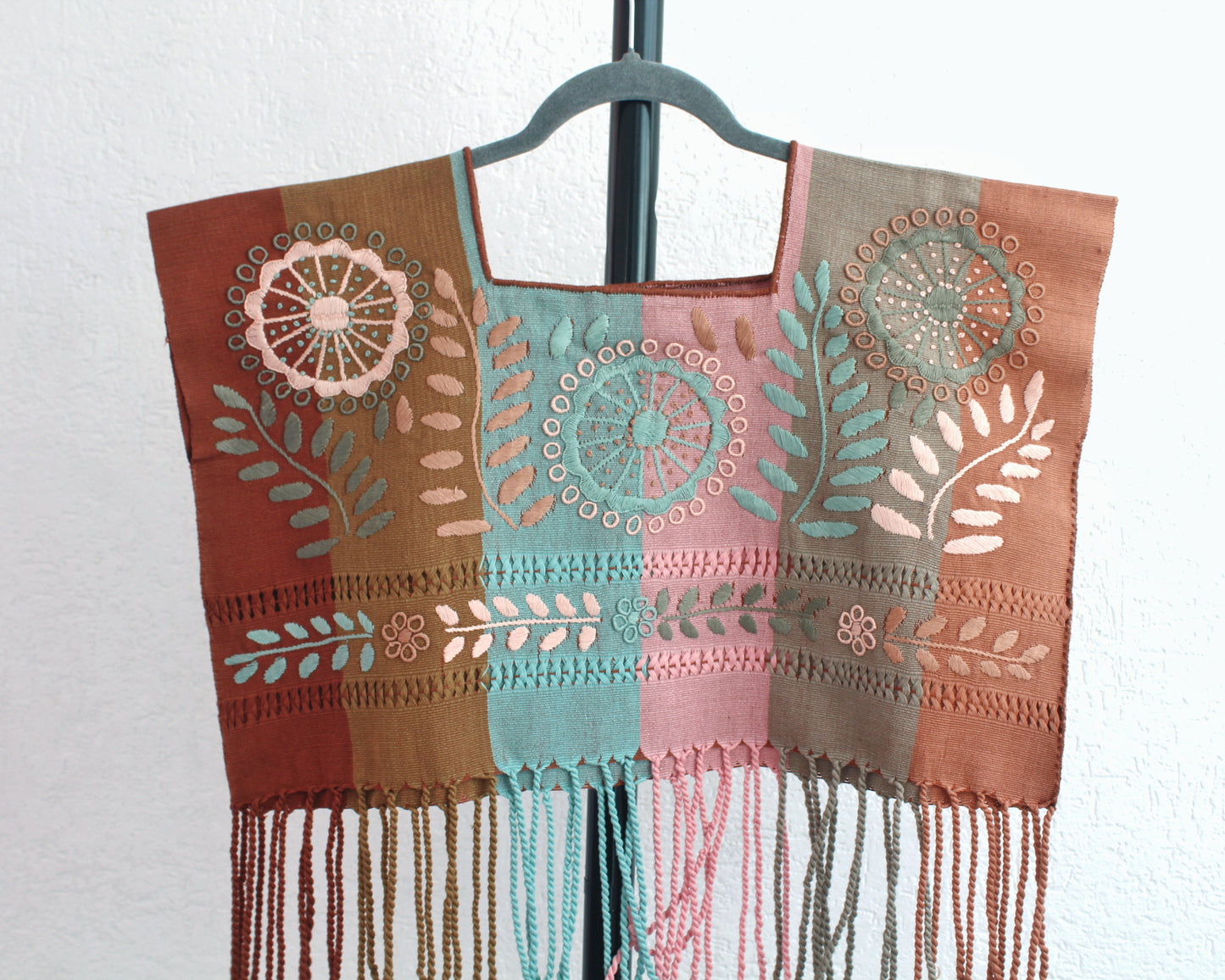 Crop Top Flores Rococo Café Rosa Menta