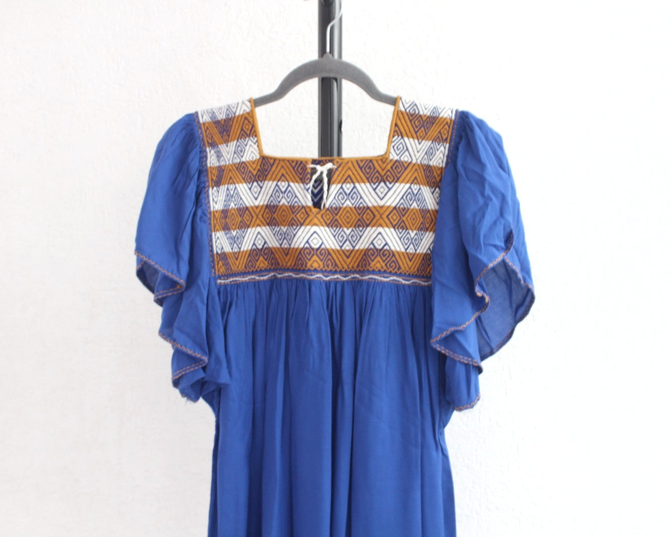 Blusa Juana Azul Amarillo Blanco