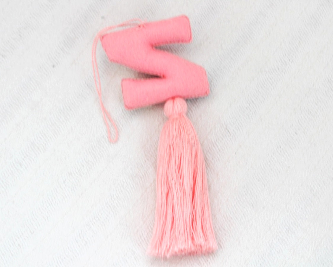 Letra bordada "Z" Rosa
