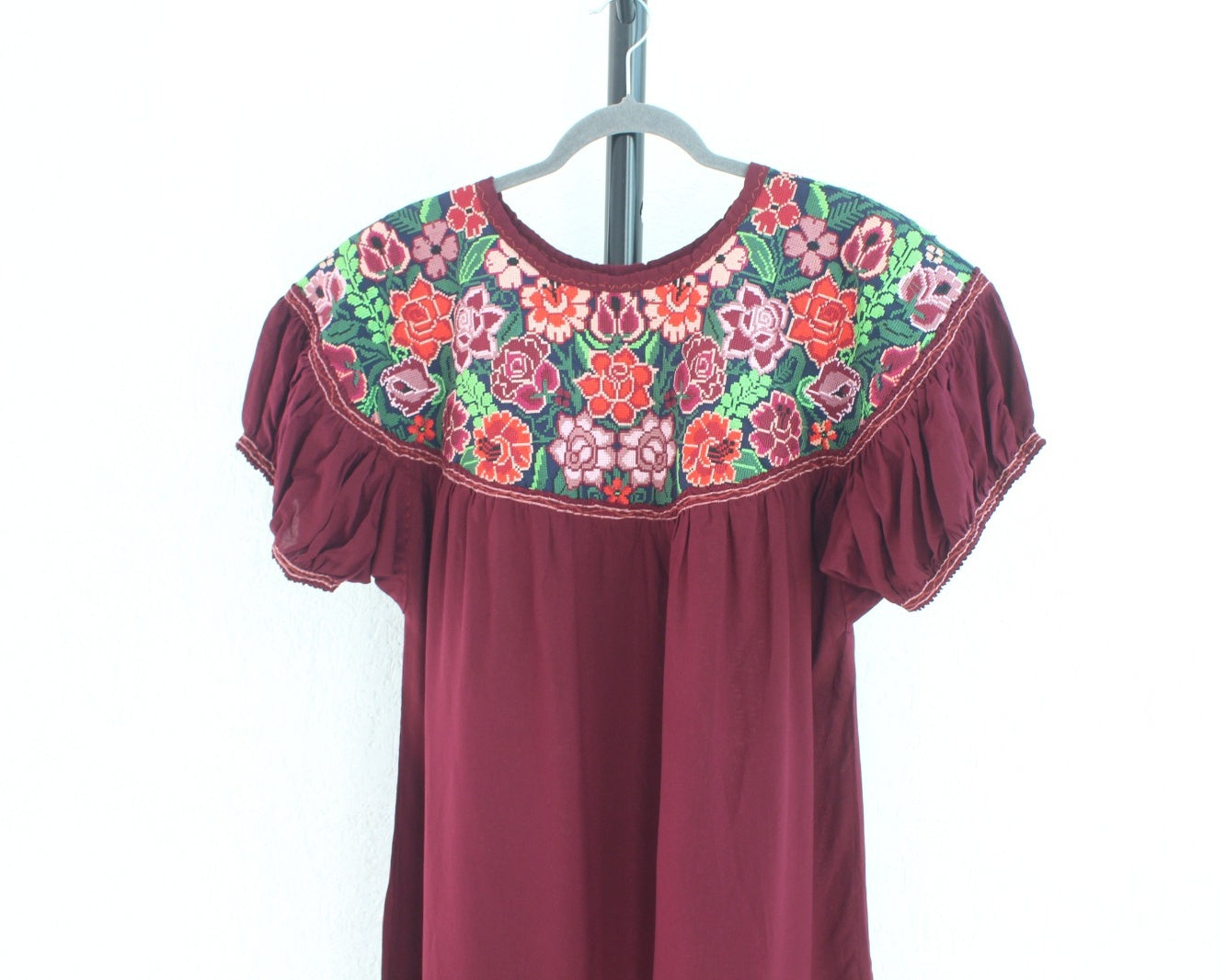 Blusa Abigail Florecitas Vino XL - XXL