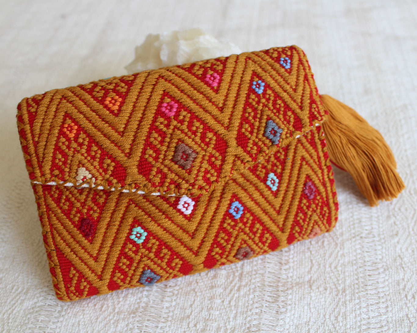 Cartera "Pilares de la Tierra" Rojo Mostaza