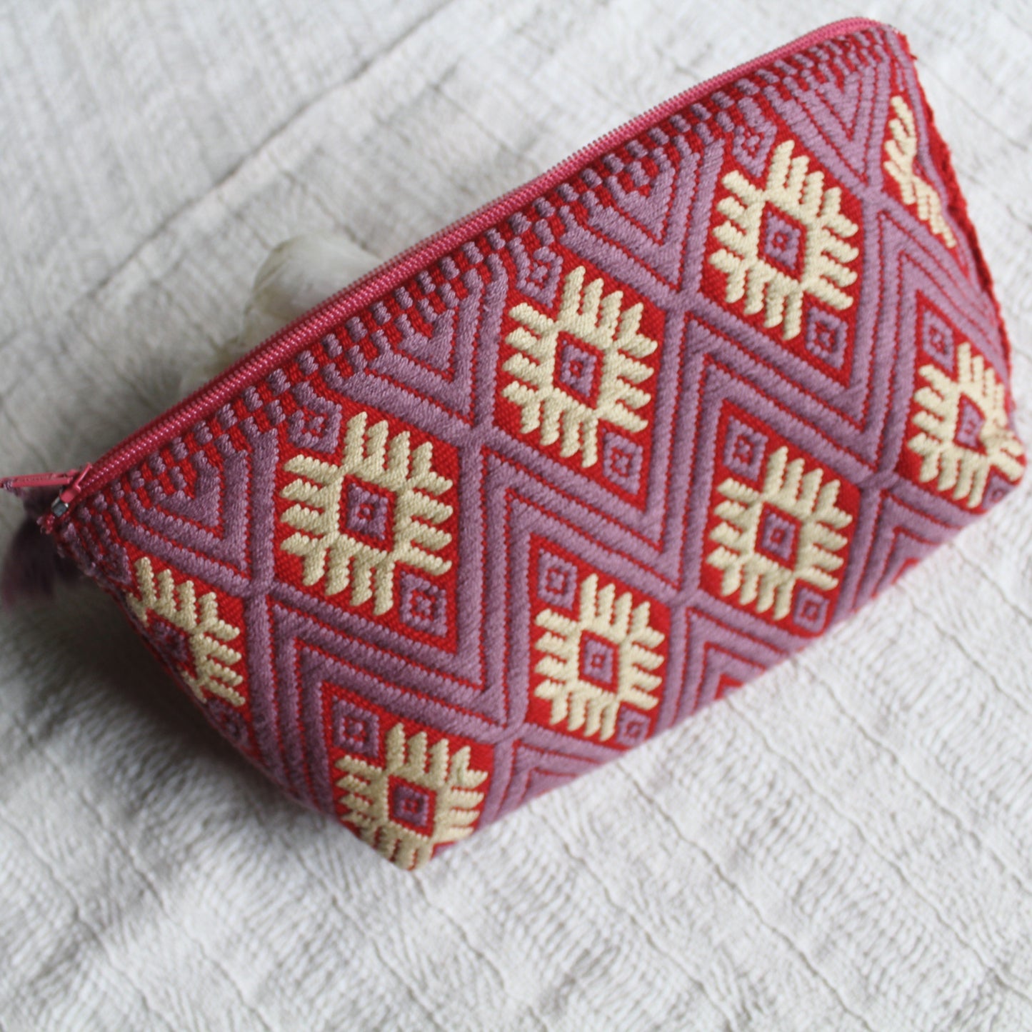 Neceser Estrellas Beige Rojo