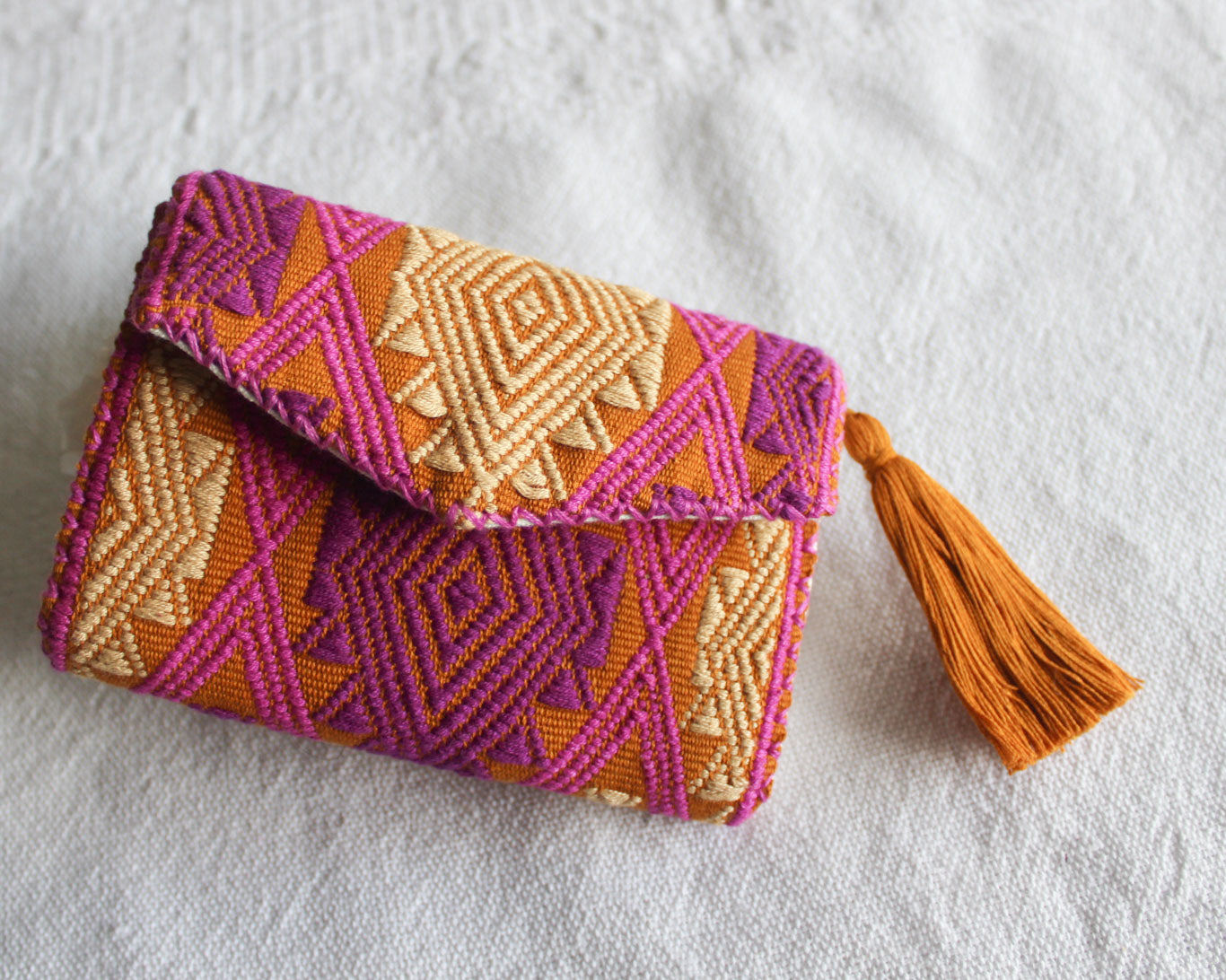 Cartera Estrellas D Morado Amarillo