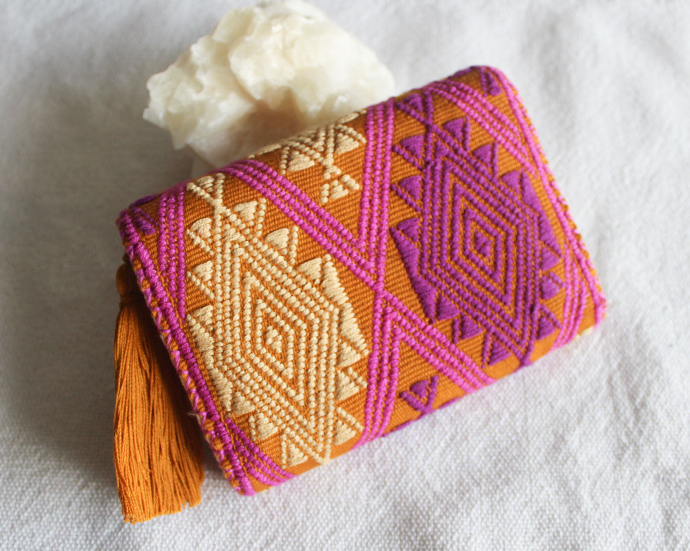 Cartera Estrellas D Morado Amarillo
