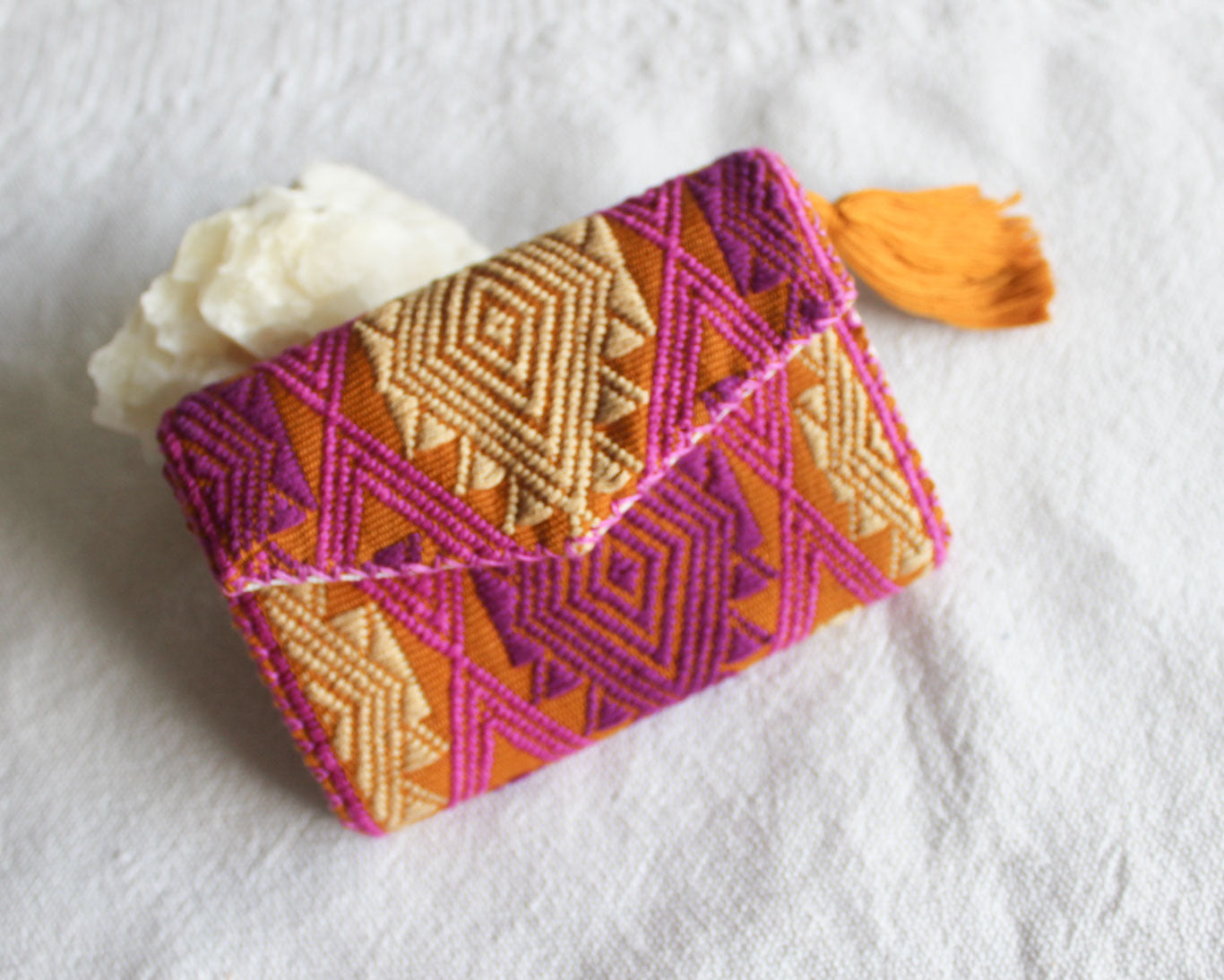 Cartera Estrellas D Morado Amarillo