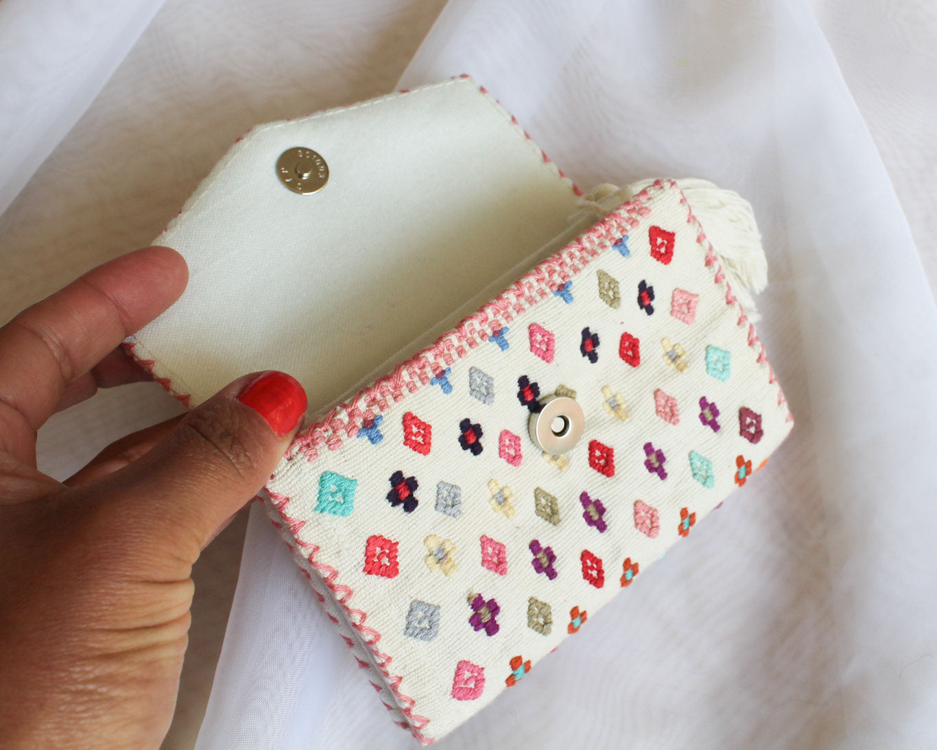 Cartera SEMILLAS Blanco