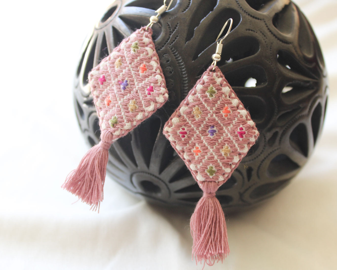 Aretes Cosmos Palo de Rosa