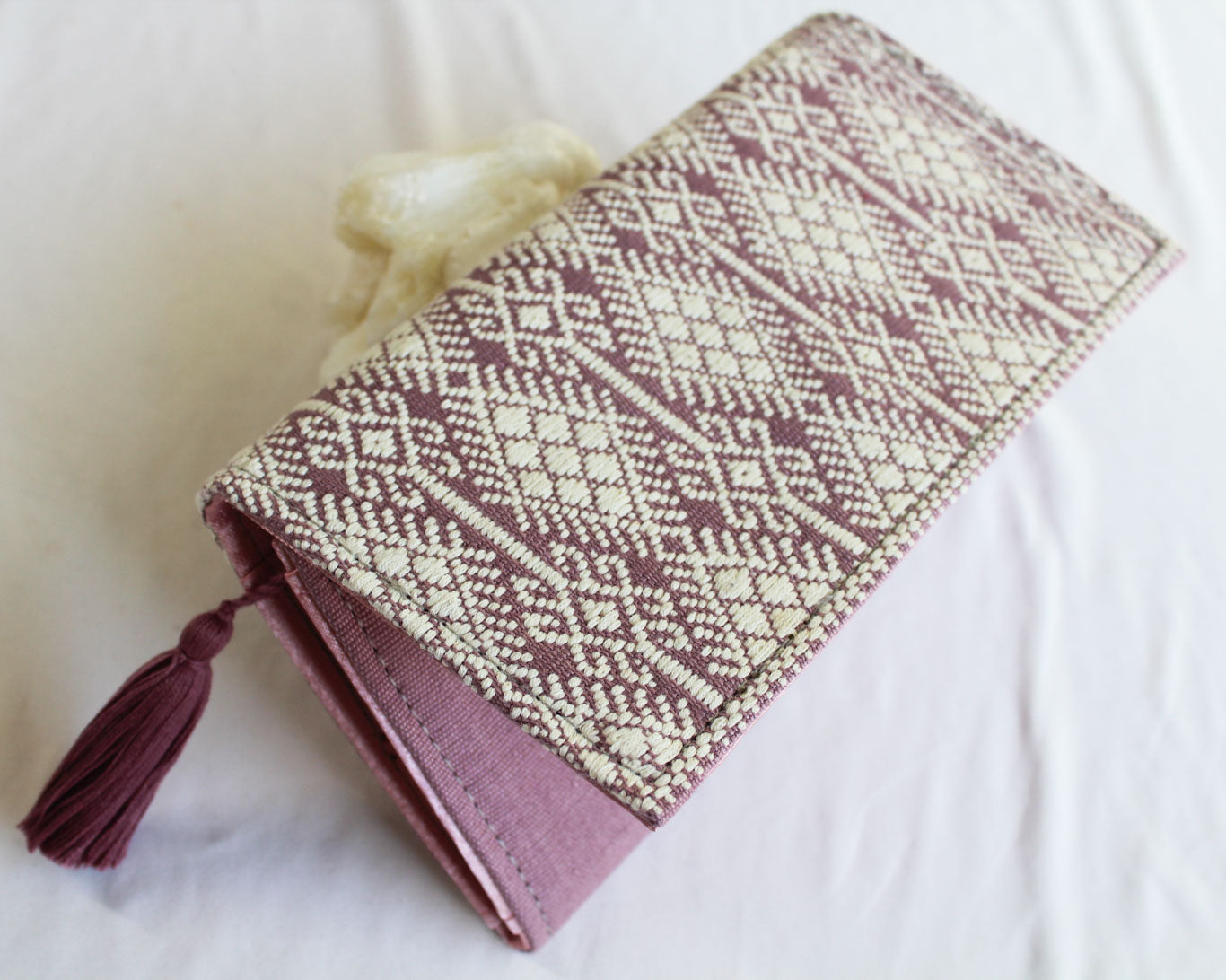 Cartera Grande Estrellas con Coronas Lila