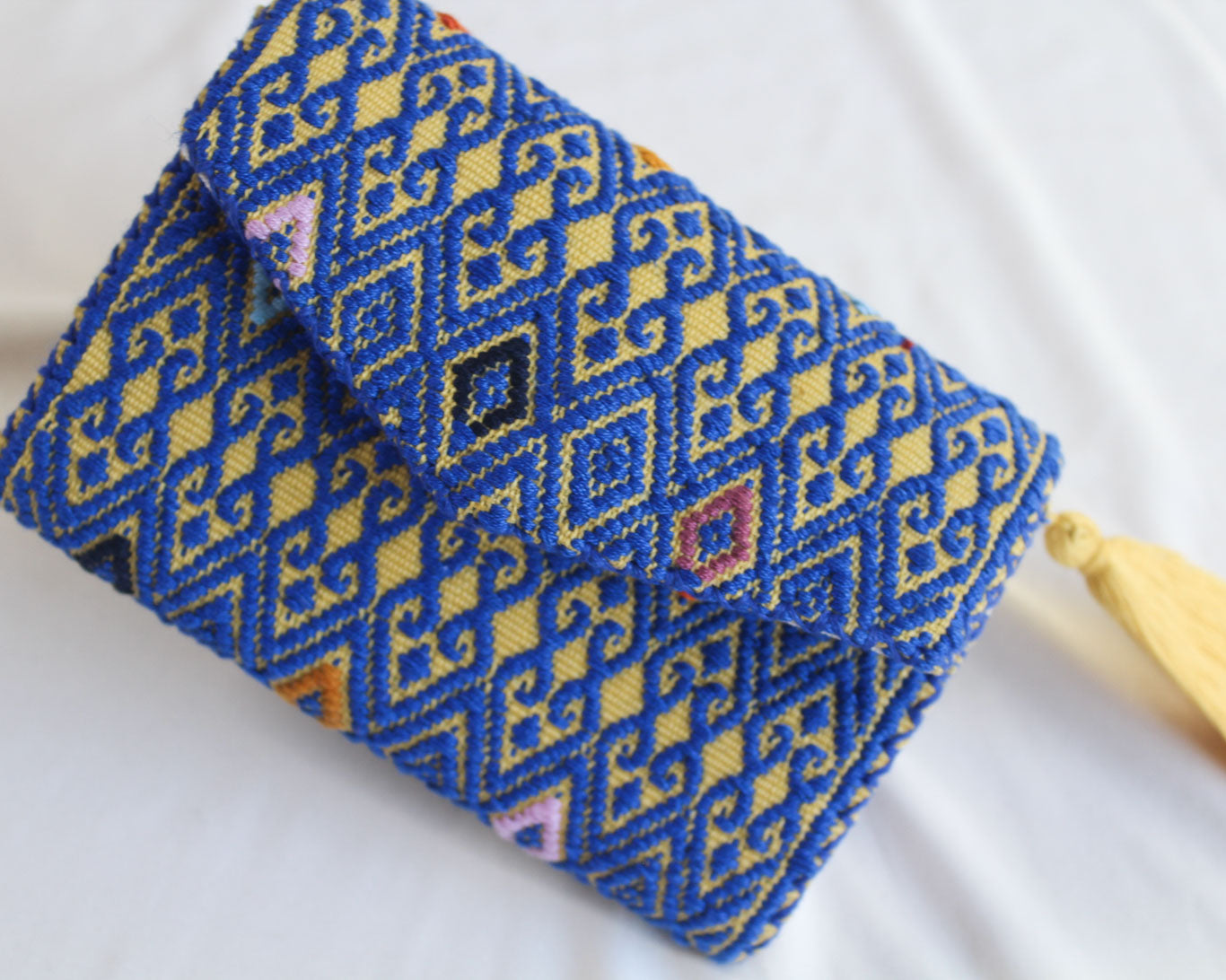 Cartera Rizado Amarillo Azul